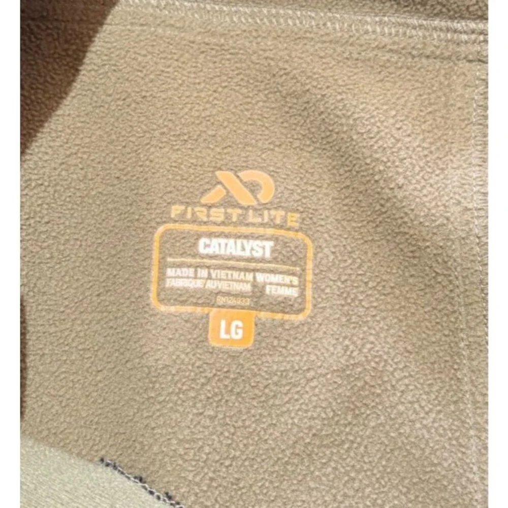 First Lite Catalyst Pants Women's Large Cipher Camo Fleece Lined Stretch